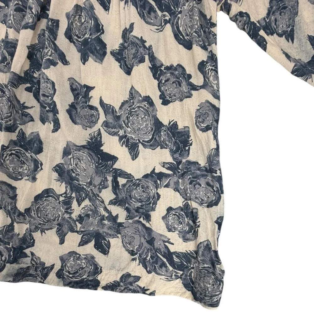 Free People Women’s Floral Lace Moon River Boho Blouse In Size XS - Picture 9 of 11